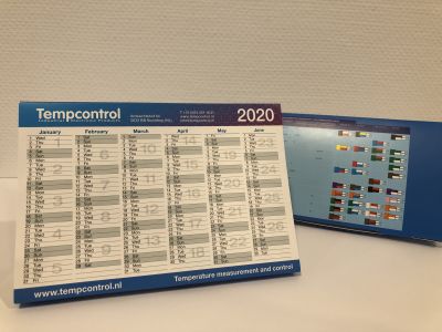 Desktop calender Tempcontrol 2020